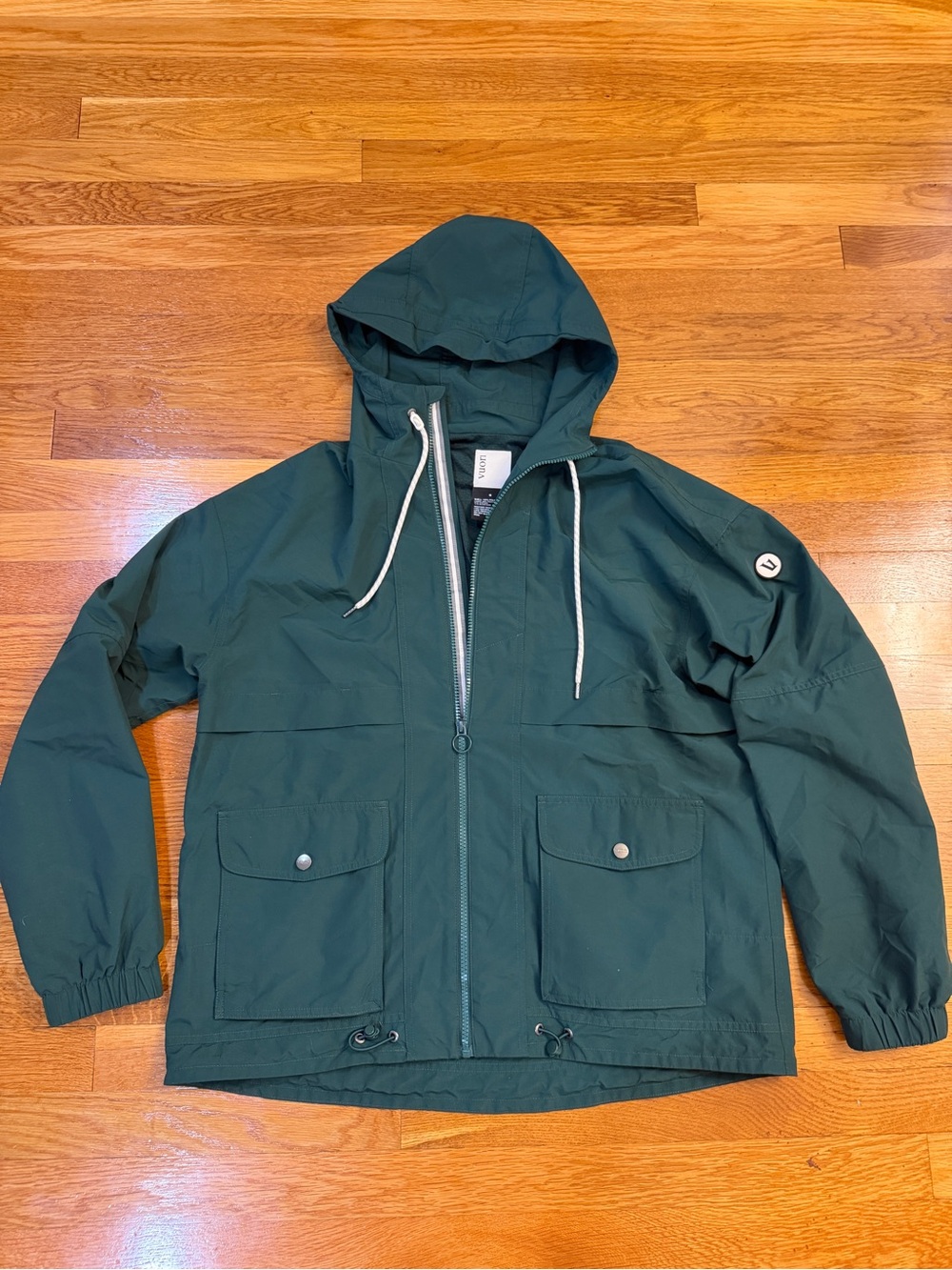 Vuori Elijo Rain Jacket in Dark Green - Size Medium - Picture 8 of 8